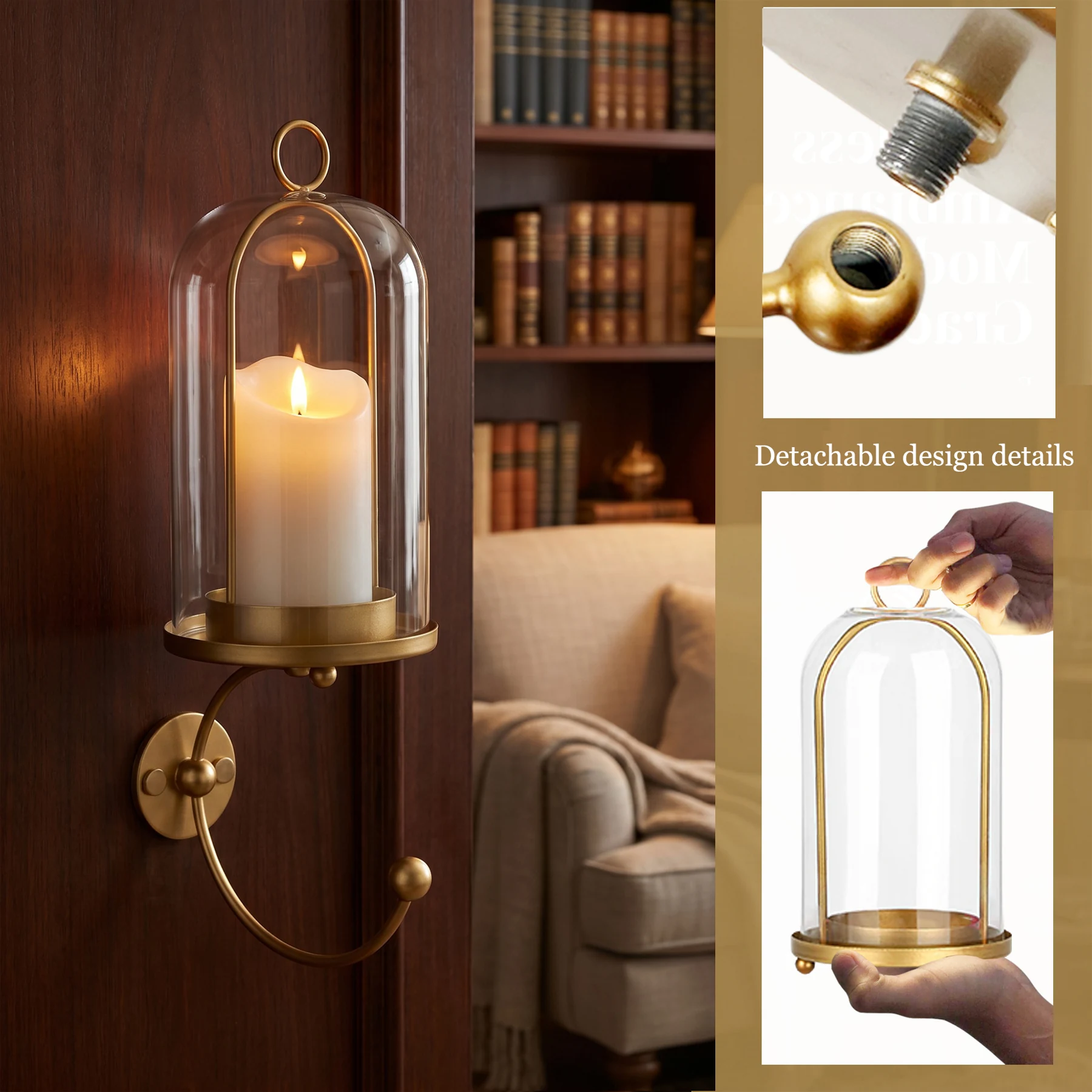 OAKVENA lantern gold detachable