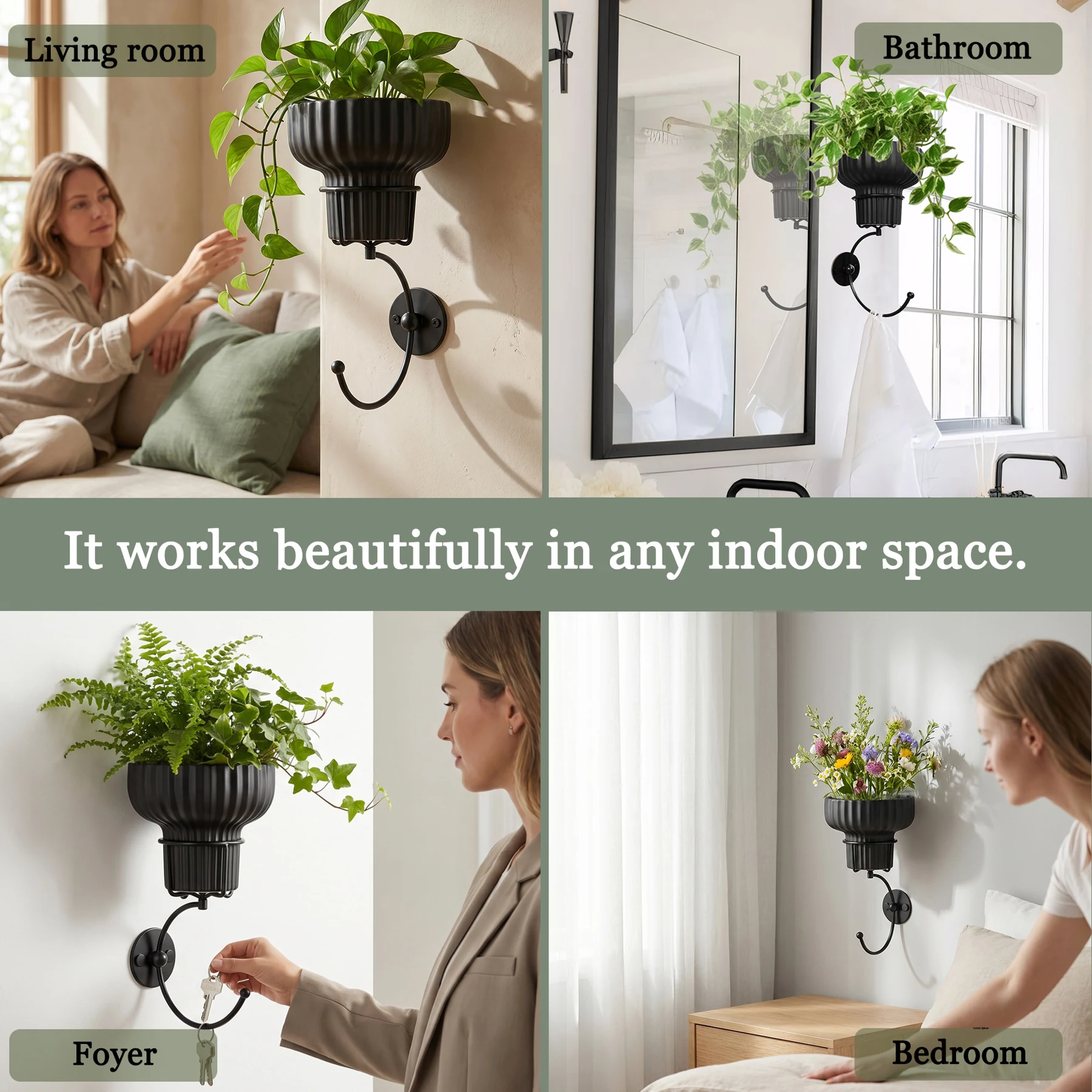 OAKVENA vase black rooms